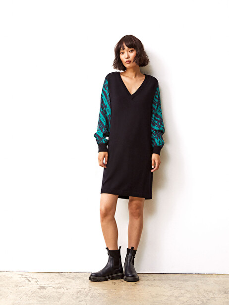 ROBE INIDA  Bleu nuit , Prêt-à-porter Bensimon