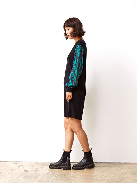ROBE INIDA  Bleu nuit , Prêt-à-porter Bensimon