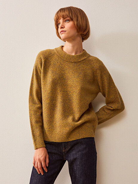 PULL GIOVANNI  Olive , Prêt-à-porter Bensimon