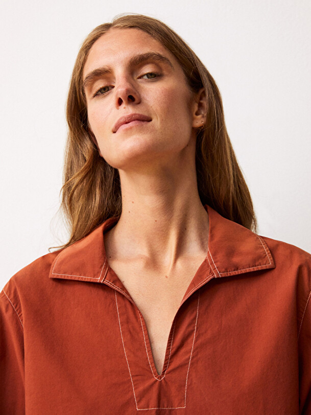 BLOUSE IDEM  Brique , Pr&ecirc;t-&agrave;-porter Bensimon