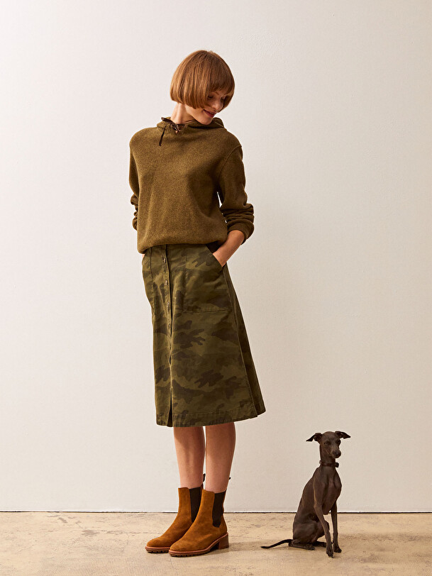 JUPE HELA  Camo/kaki , Pr&ecirc;t-&agrave;-porter Bensimon