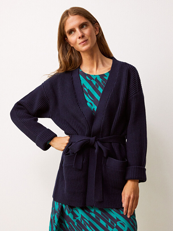 CARDIGAN IZEL  Bleu nuit , Pr&ecirc;t-&agrave;-porter Bensimon