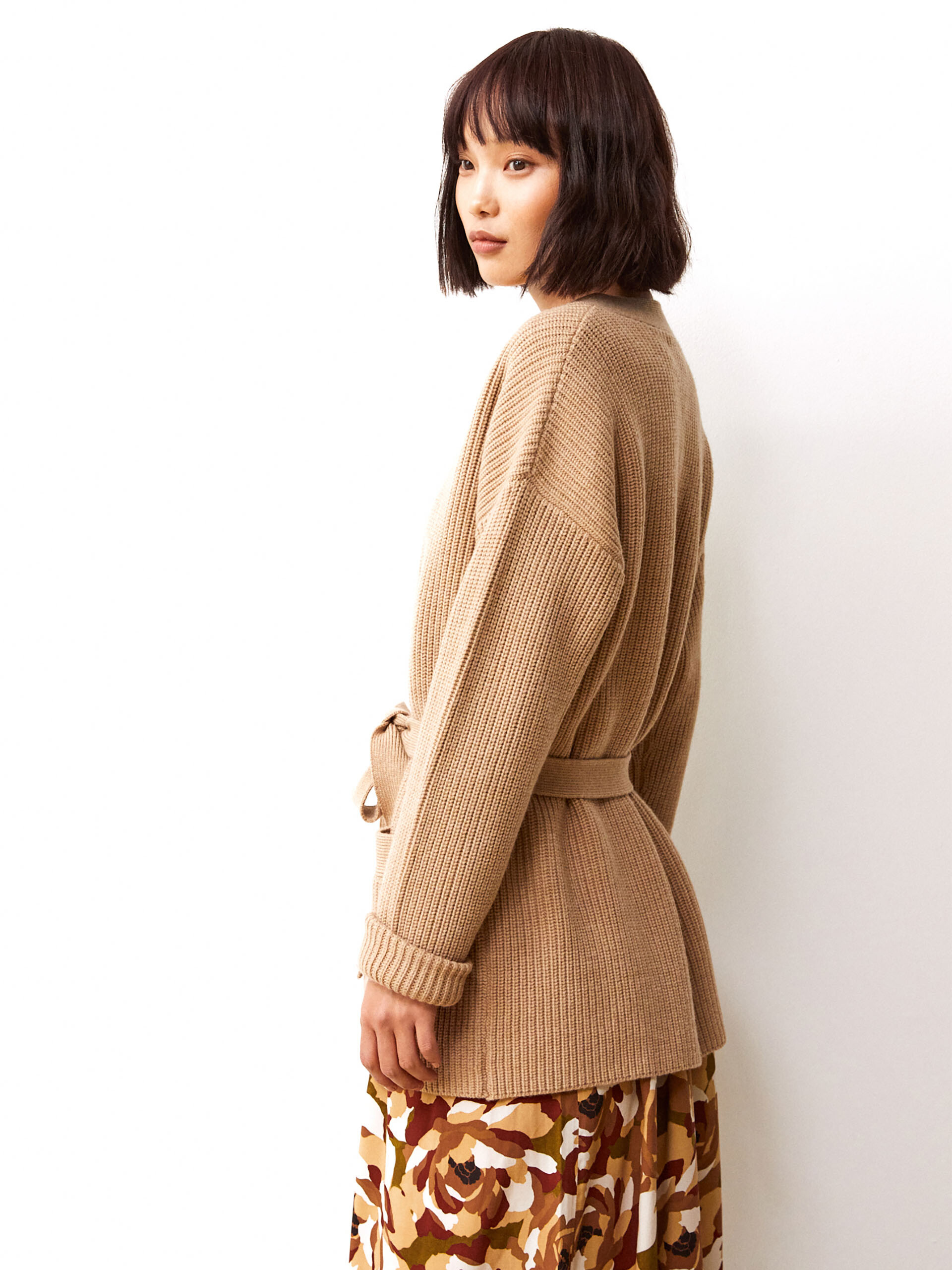 CARDIGAN IZEL  Camel , Pr&ecirc;t-&agrave;-porter Bensimon