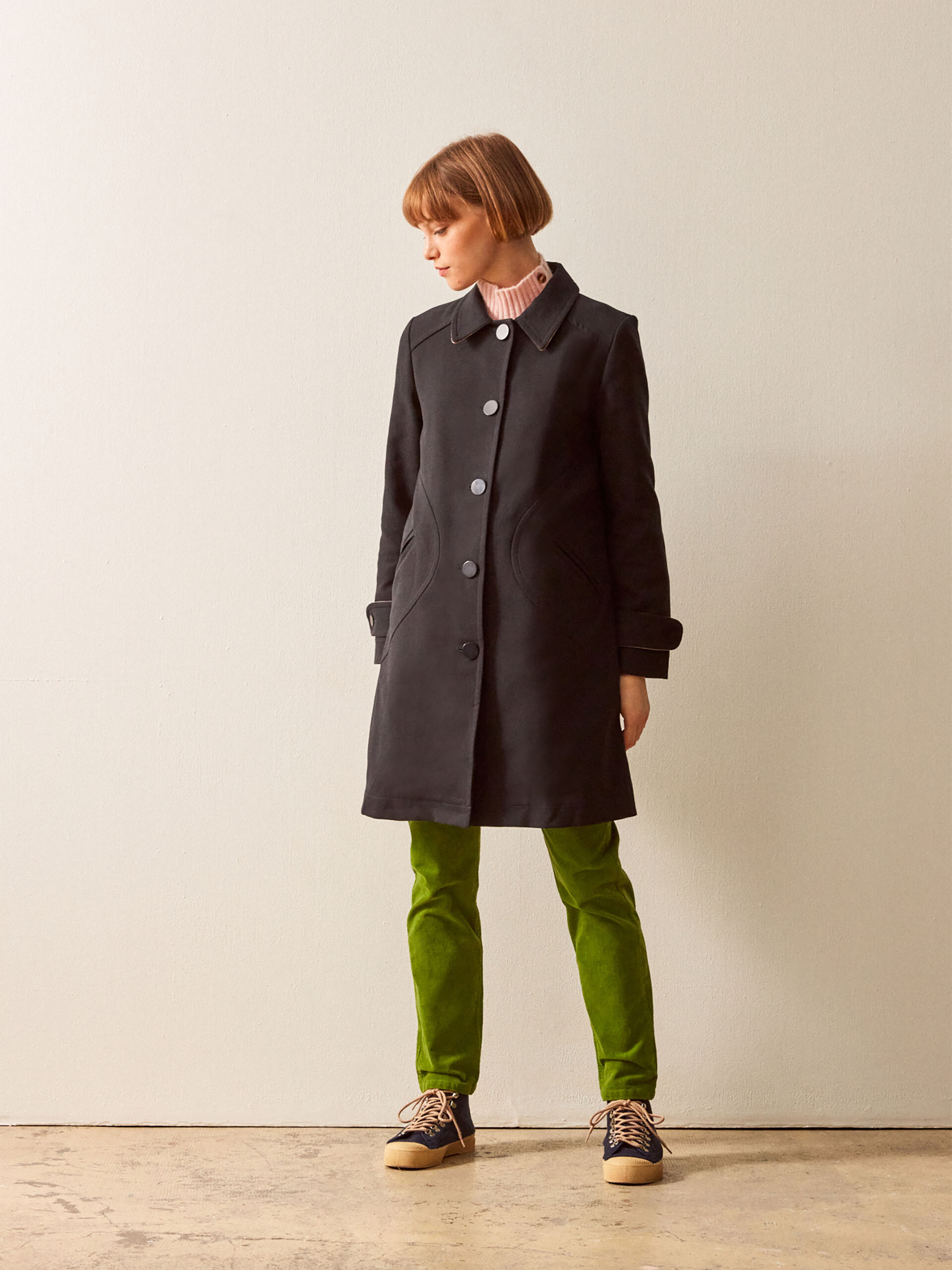 MANTEAU CONOR  Bleu nuit , Pr&ecirc;t-&agrave;-porter Bensimon