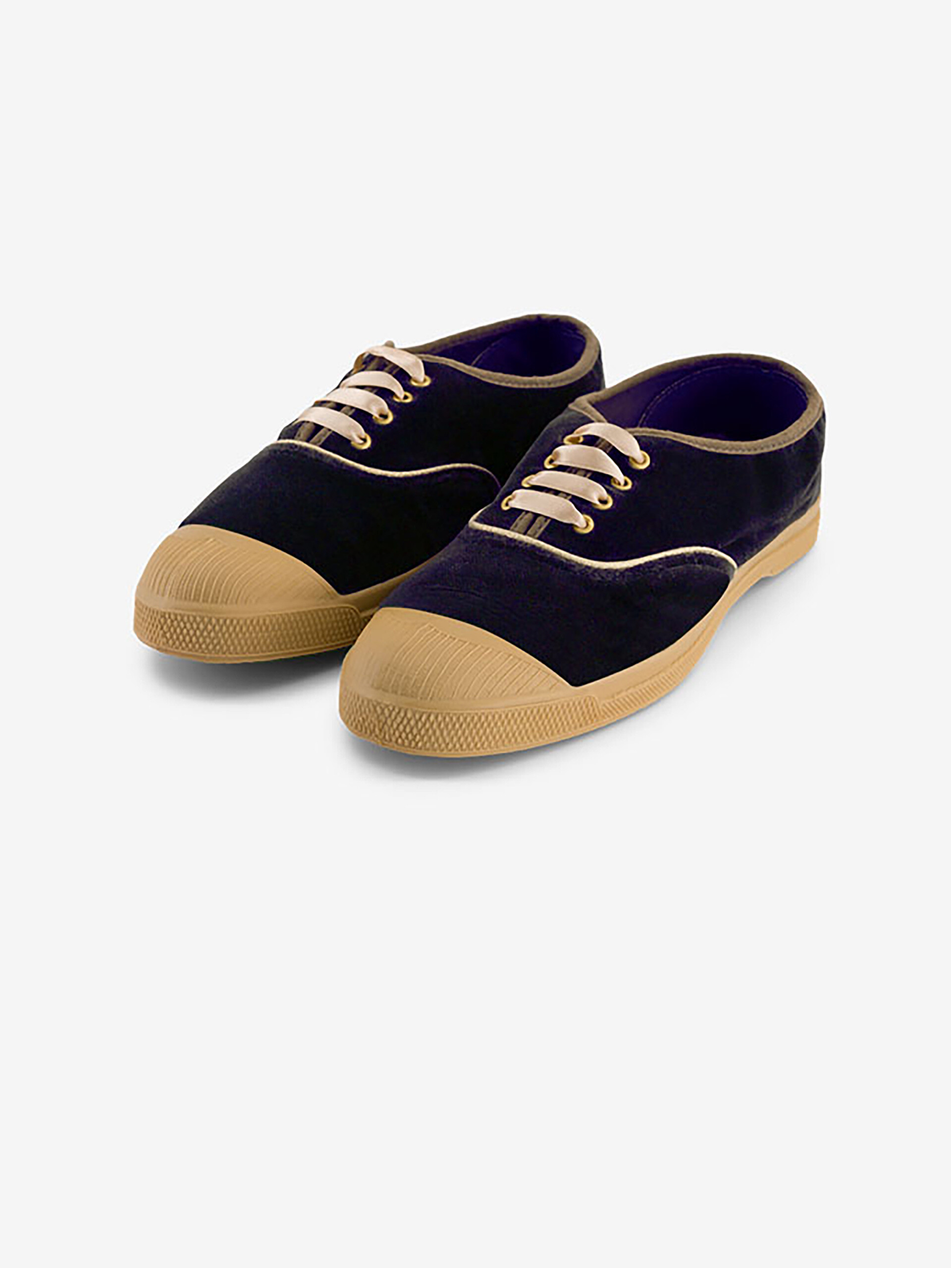 LACETS FEMME VELVET  Marine , Tennis & Chaussures Bensimon