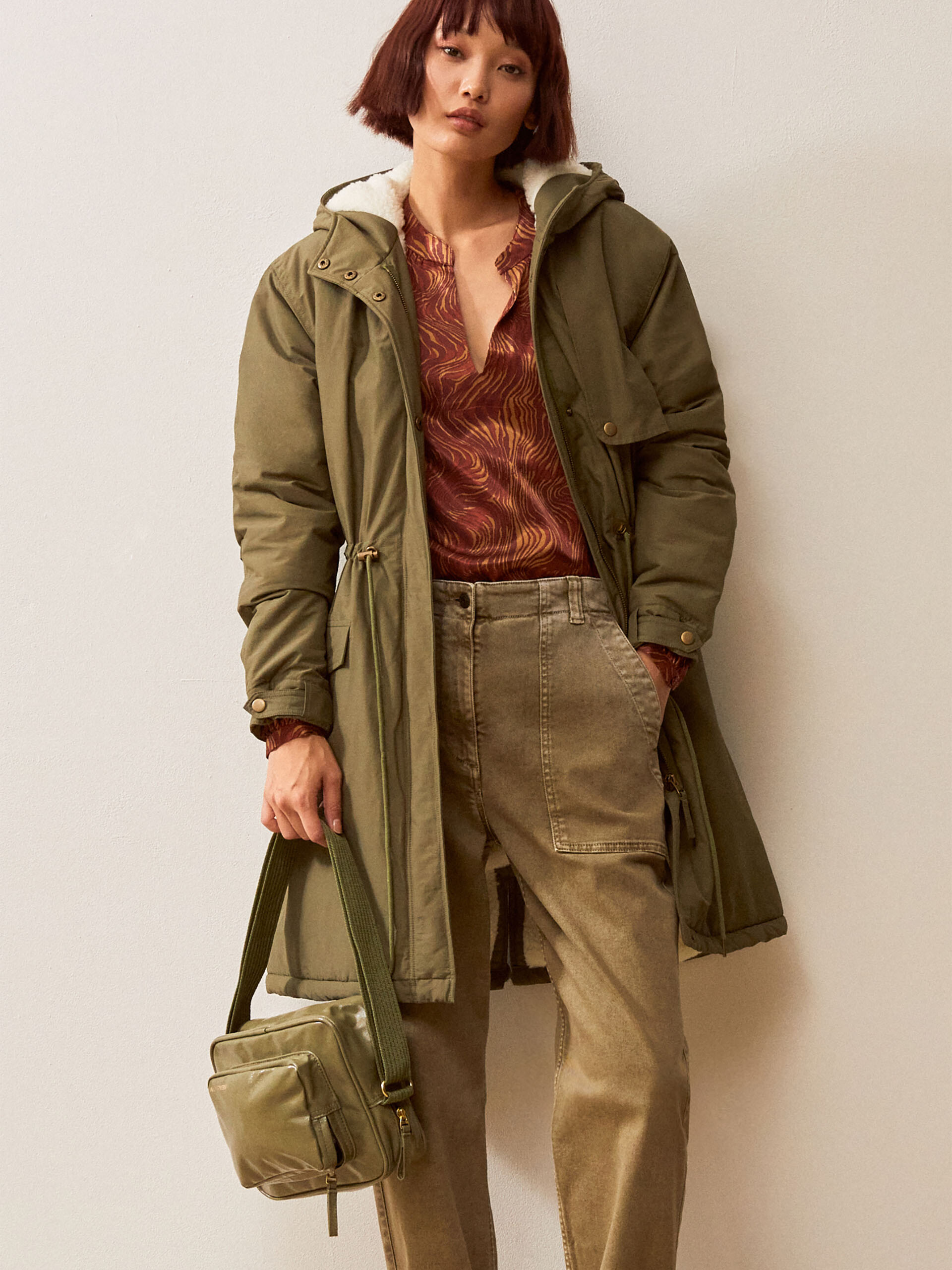PARKA ERONA  Kaki , Pr&ecirc;t-&agrave;-porter Bensimon