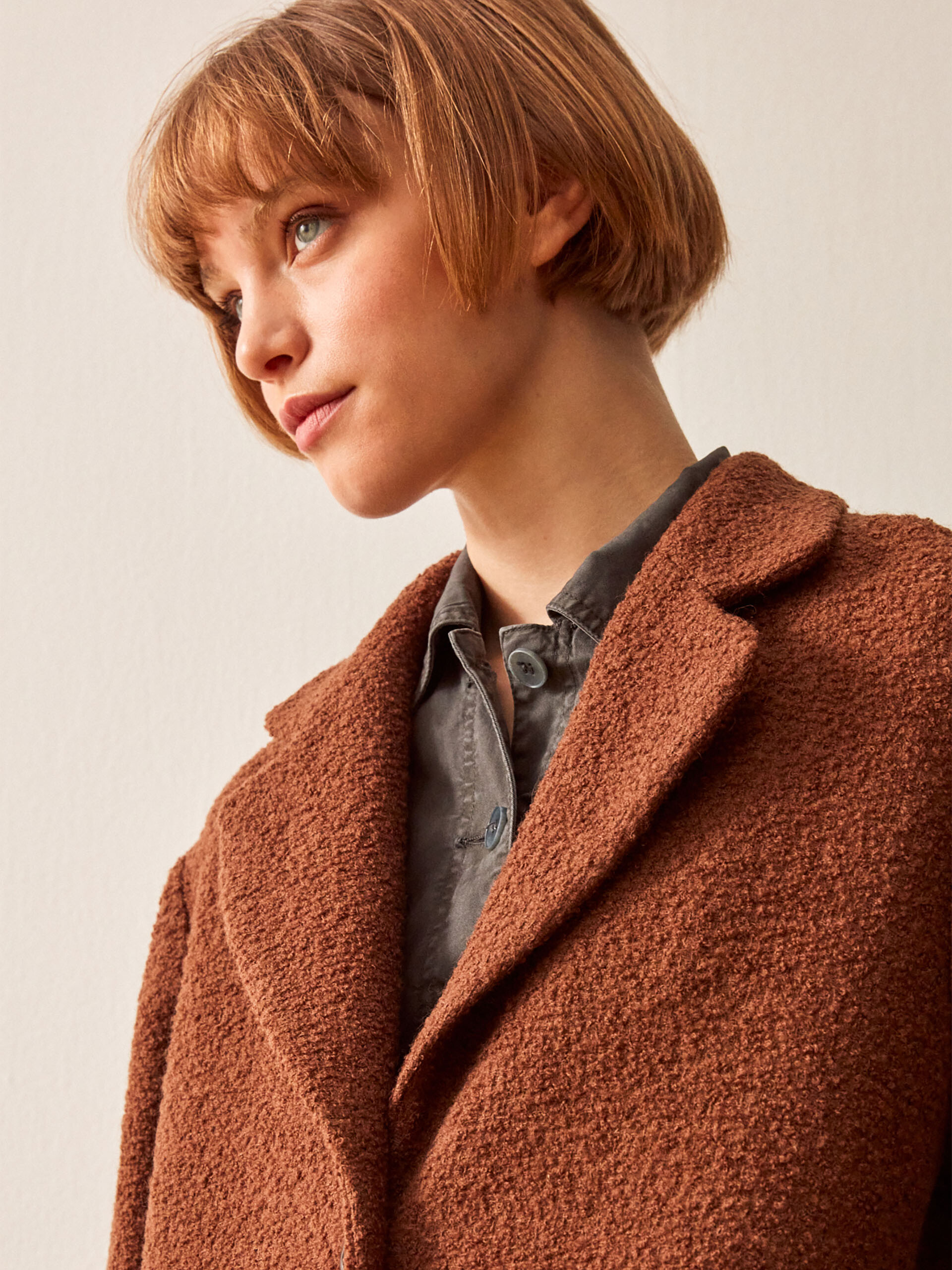 MANTEAU ISLAND  Noisette , Pr&ecirc;t-&agrave;-porter Bensimon