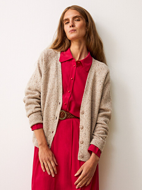 GILET GELMYRE  Creme , Prêt-à-porter Bensimon