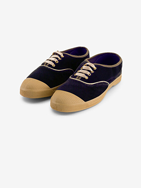 LACETS FEMME VELVET  Marine , Tennis & Chaussures Bensimon