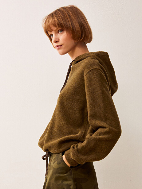 SWEAT HOMIE  Olive , Pr&ecirc;t-&agrave;-porter Bensimon