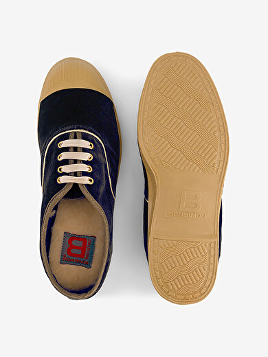 LACETS FEMME VELVET  Marine , Tennis & Chaussures Bensimon