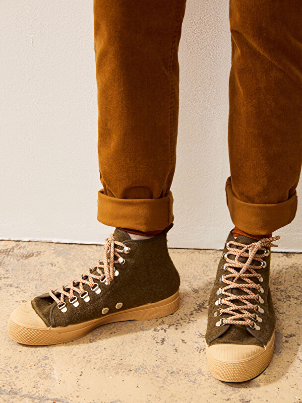 STELLA FEMME WOOL MOUNTAIN Kaki , Tennis & Chaussures Bensimon