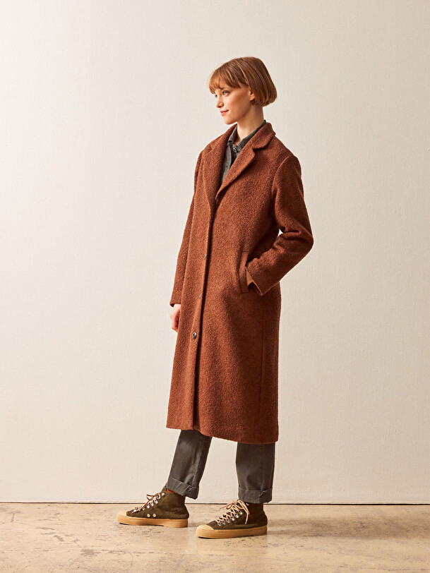 MANTEAU ISLAND  Noisette , Pr&ecirc;t-&agrave;-porter Bensimon