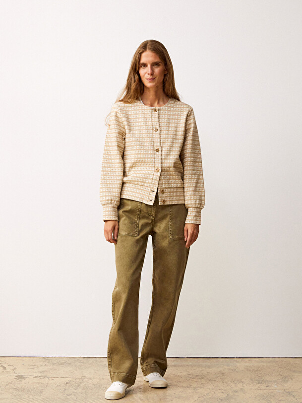 CARDIGAN HAMILTON  Gris pale , Pr&ecirc;t-&agrave;-porter Bensimon