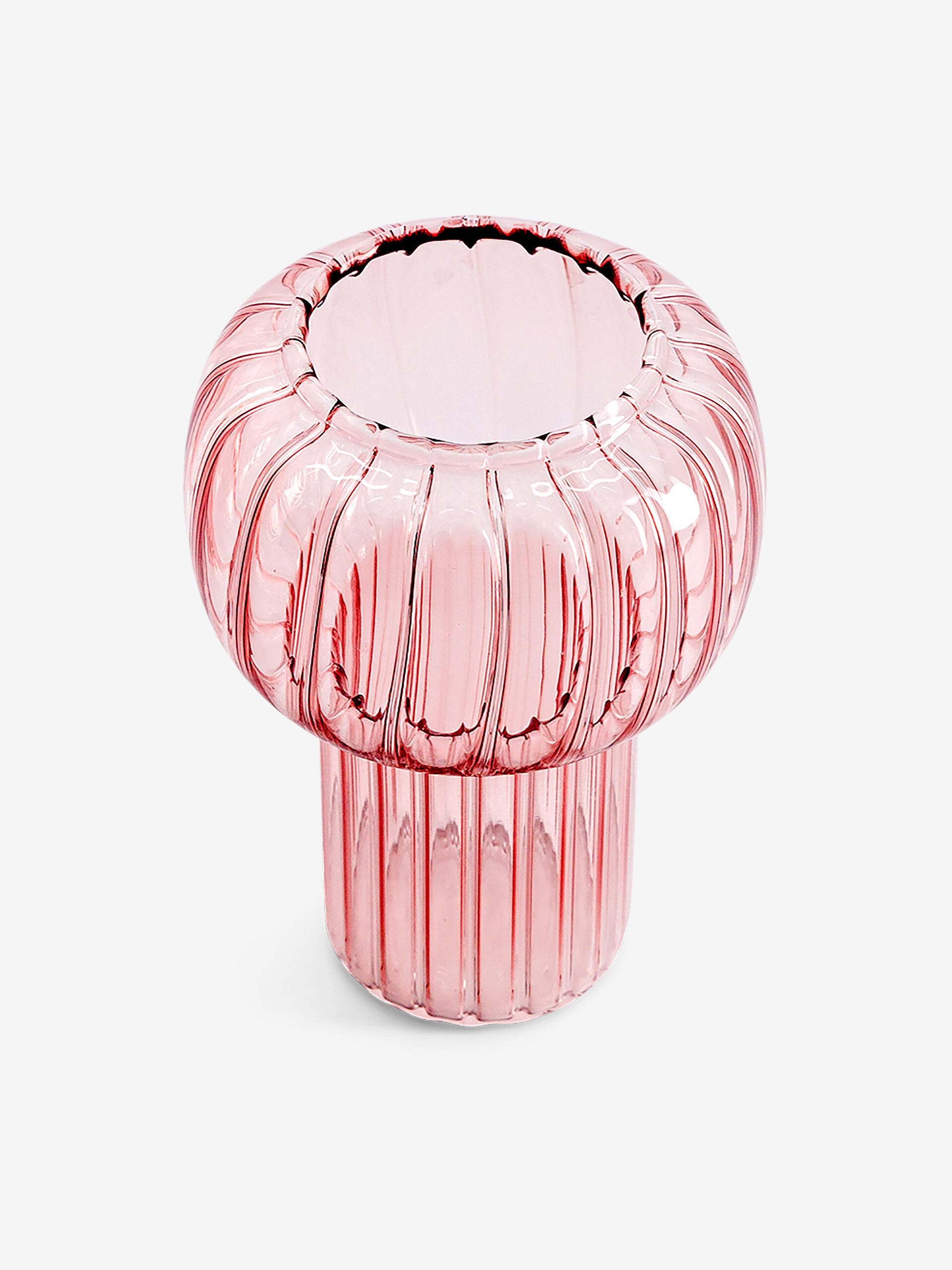 VASE TWIST S PINK D9.5 H13 - MAISON BENSIMON Pink , Maison Bensimon