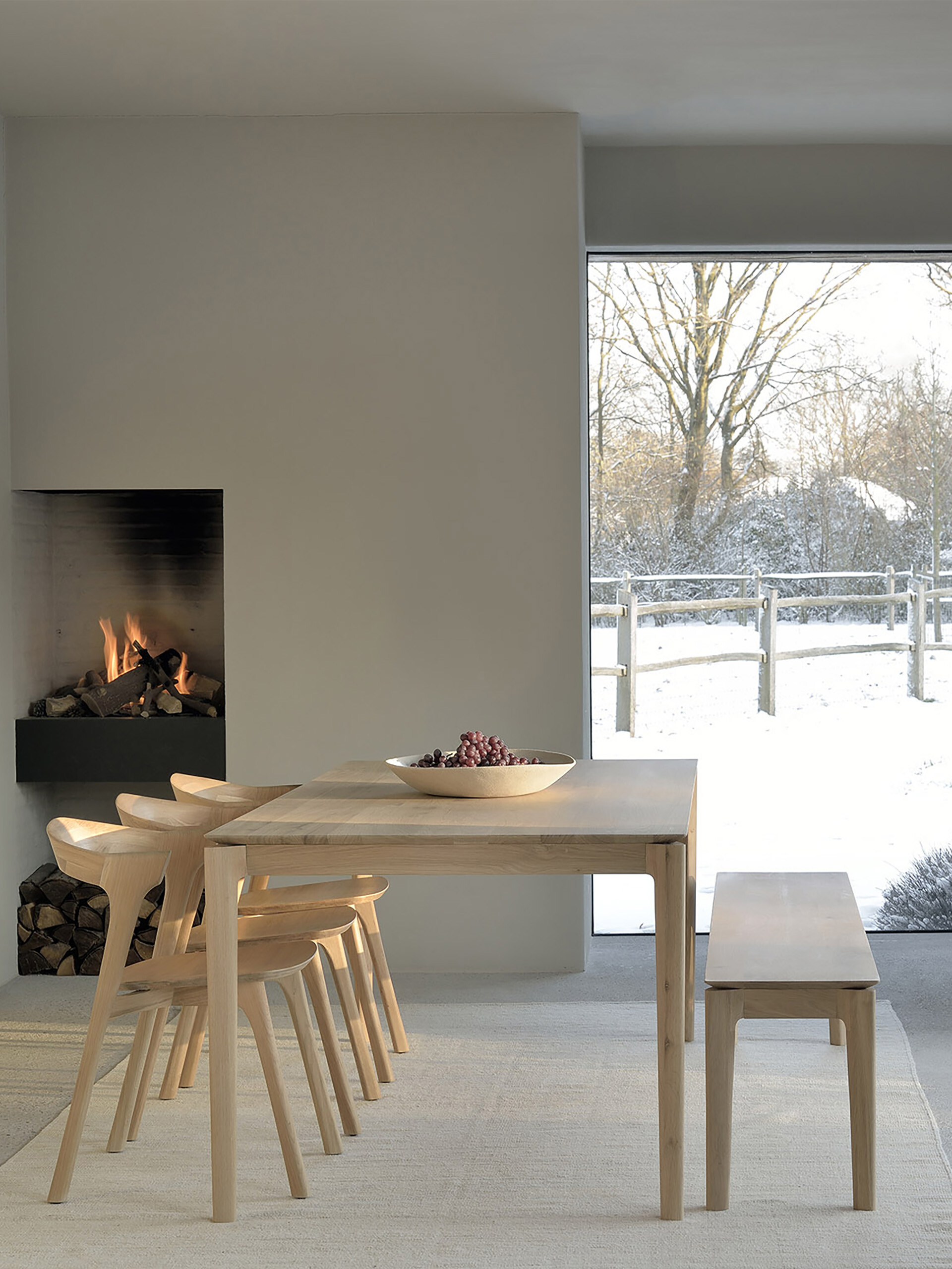 BANC BOK ALAIN VAN HAVRE - ETHNICRAFT  Chene clair , Maison Bensimon