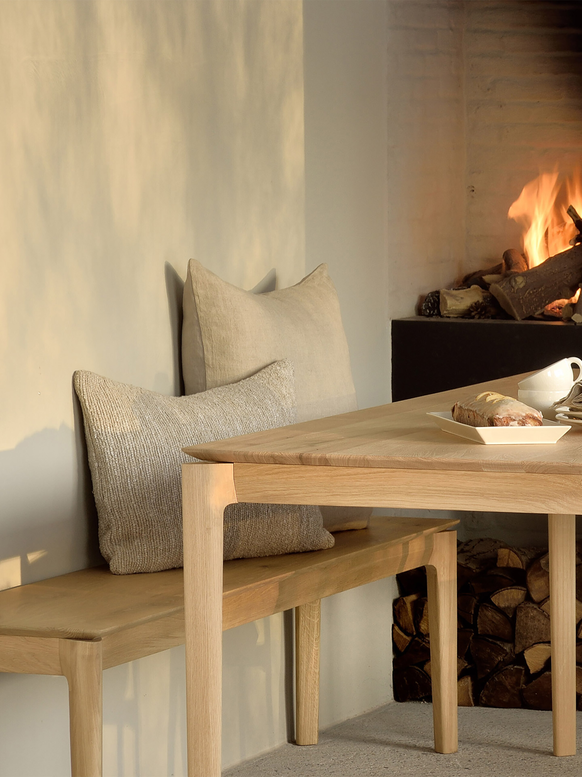 BANC BOK ALAIN VAN HAVRE - ETHNICRAFT  Chene clair , Maison Bensimon
