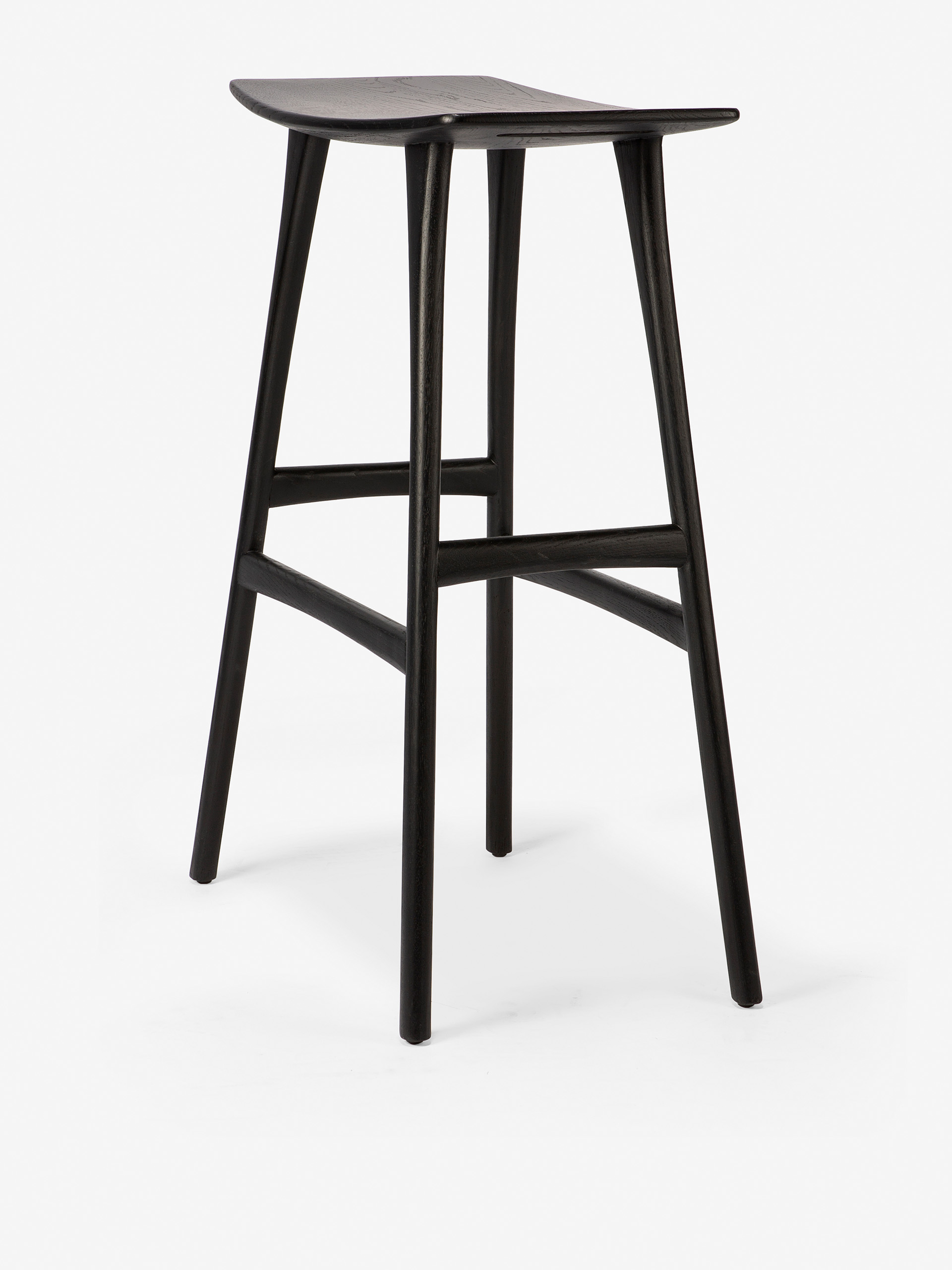 TABOURET HAUT OSSO GRAIN - ETHNICRAFT Chene fonce , Maison Bensimon