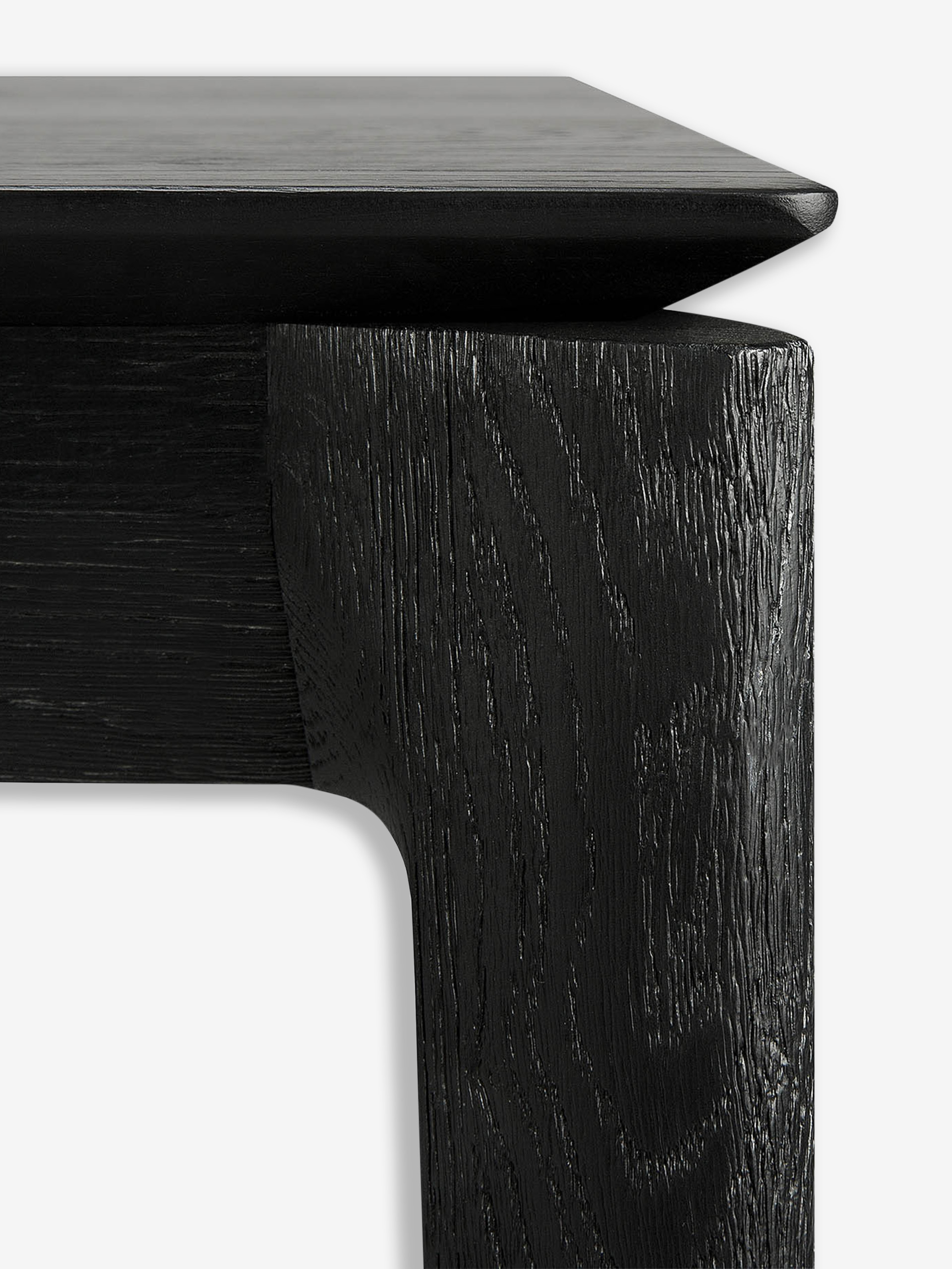 TABLE BOK CHENE NOIR 180 CM - ETHNICRAFT Noir , Maison Bensimon