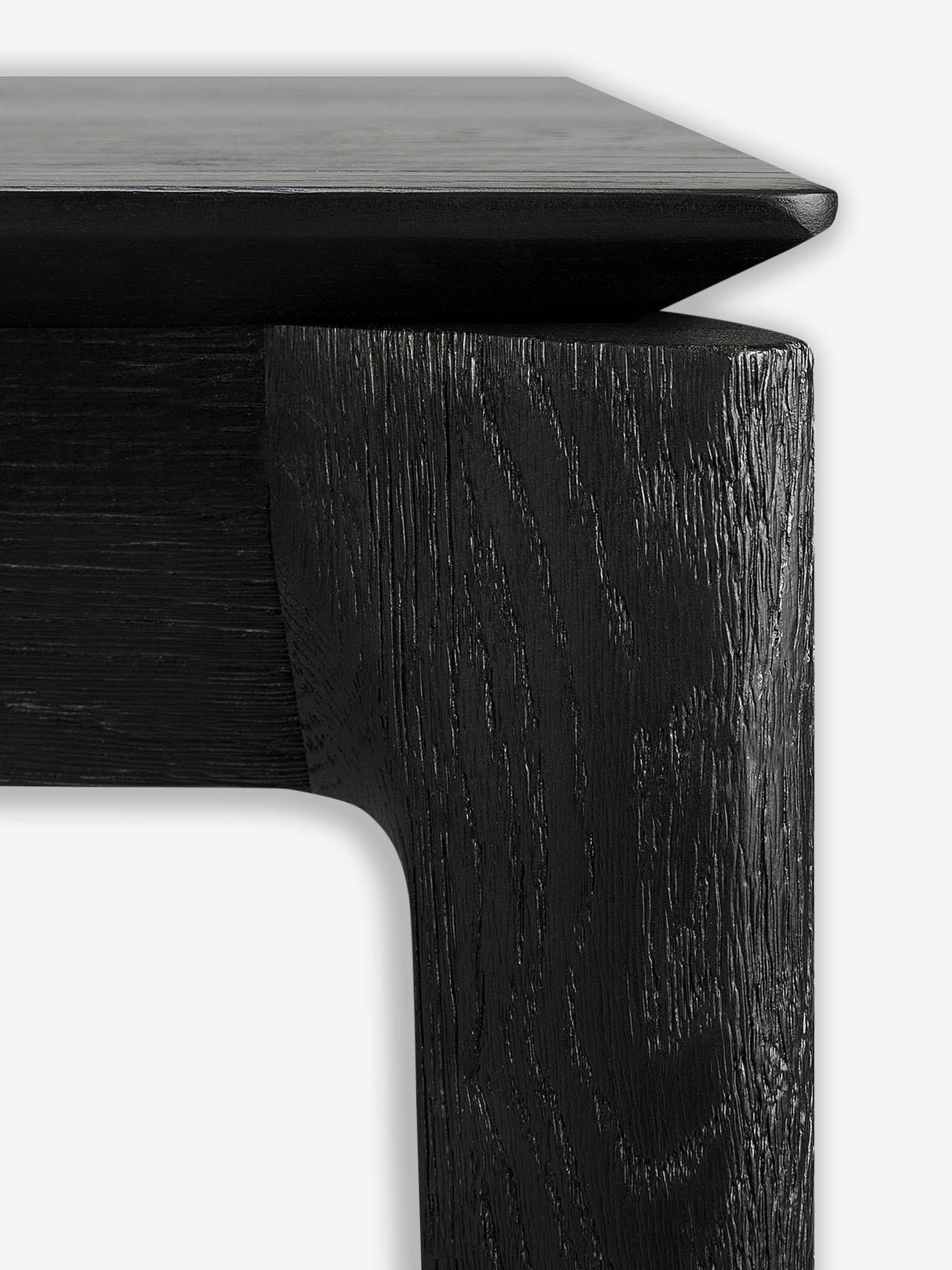 TABLE BOK CHENE NOIR 220 CM  - ETHNICRAFT  Noir , Maison Bensimon
