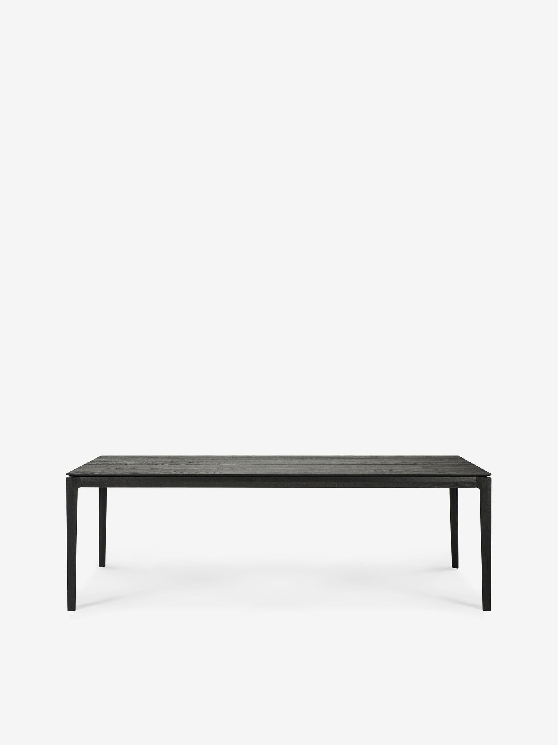 TABLE BOK CHENE NOIR 240 CM - ETHNICRAFT Noir , Maison Bensimon