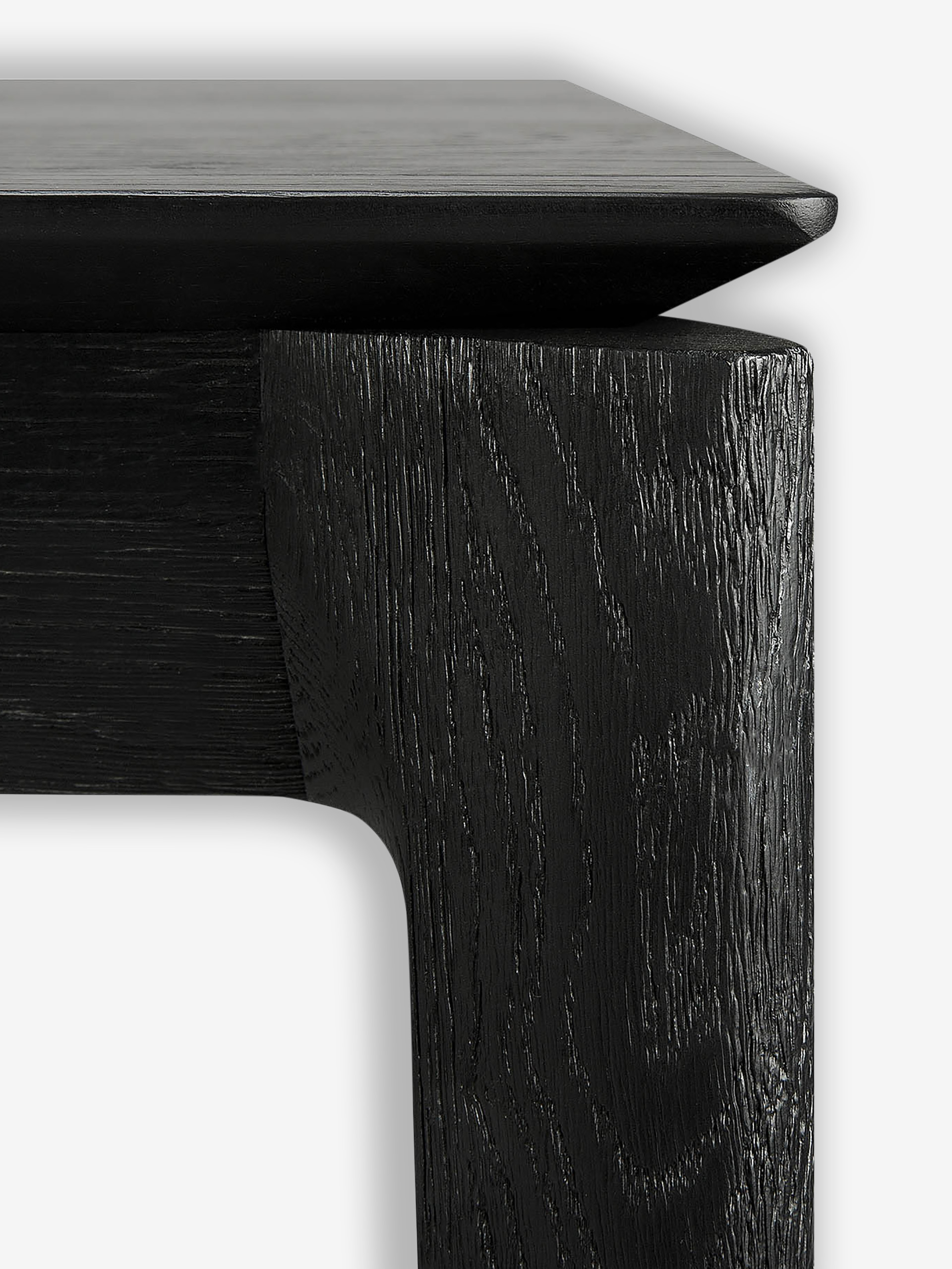 TABLE BOK CHENE NOIR 240 CM - ETHNICRAFT Noir , Maison Bensimon