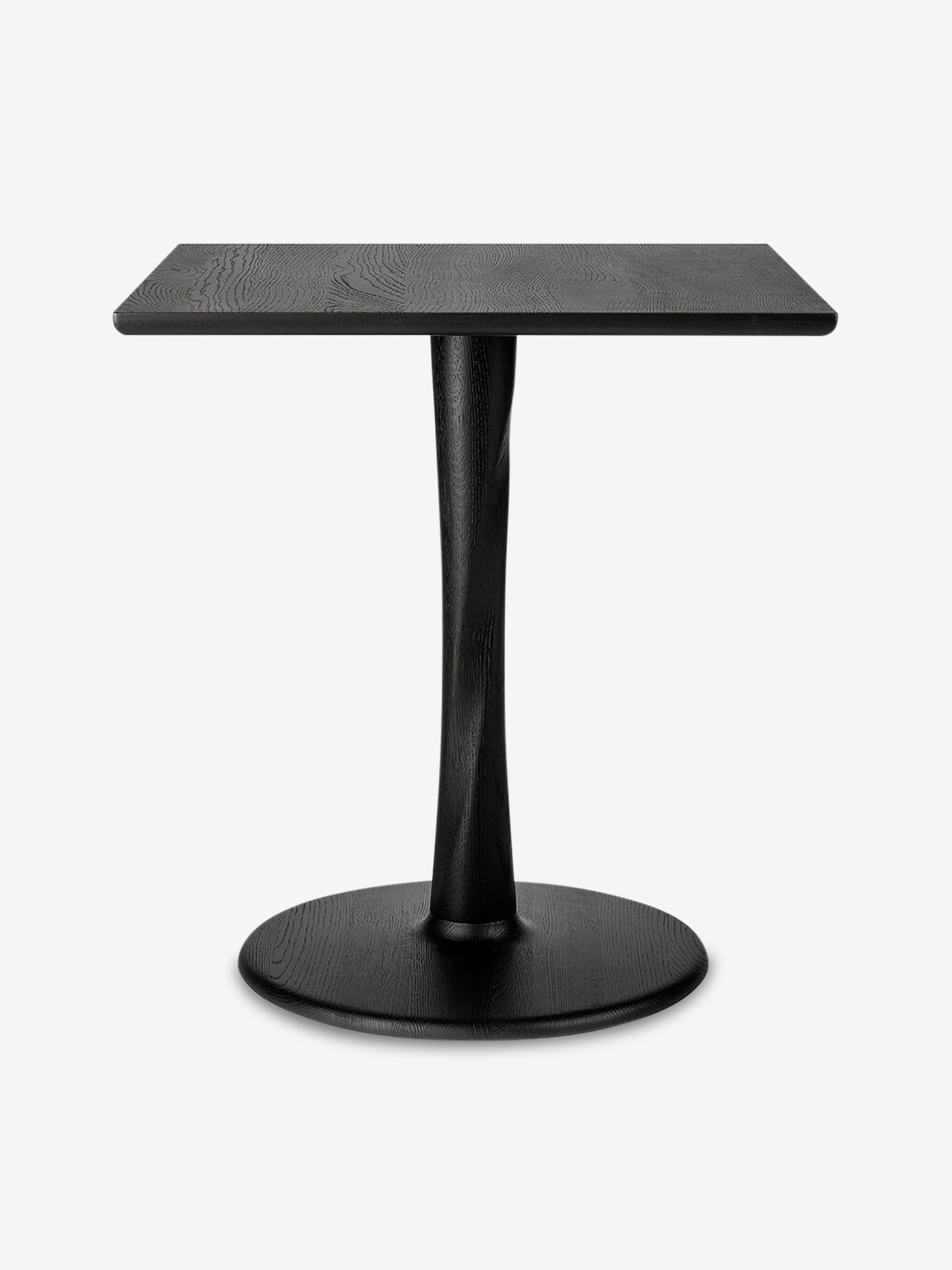 TABLE CARRE TORSION CHENE - ETHNICRAFT  Noir , Maison Bensimon