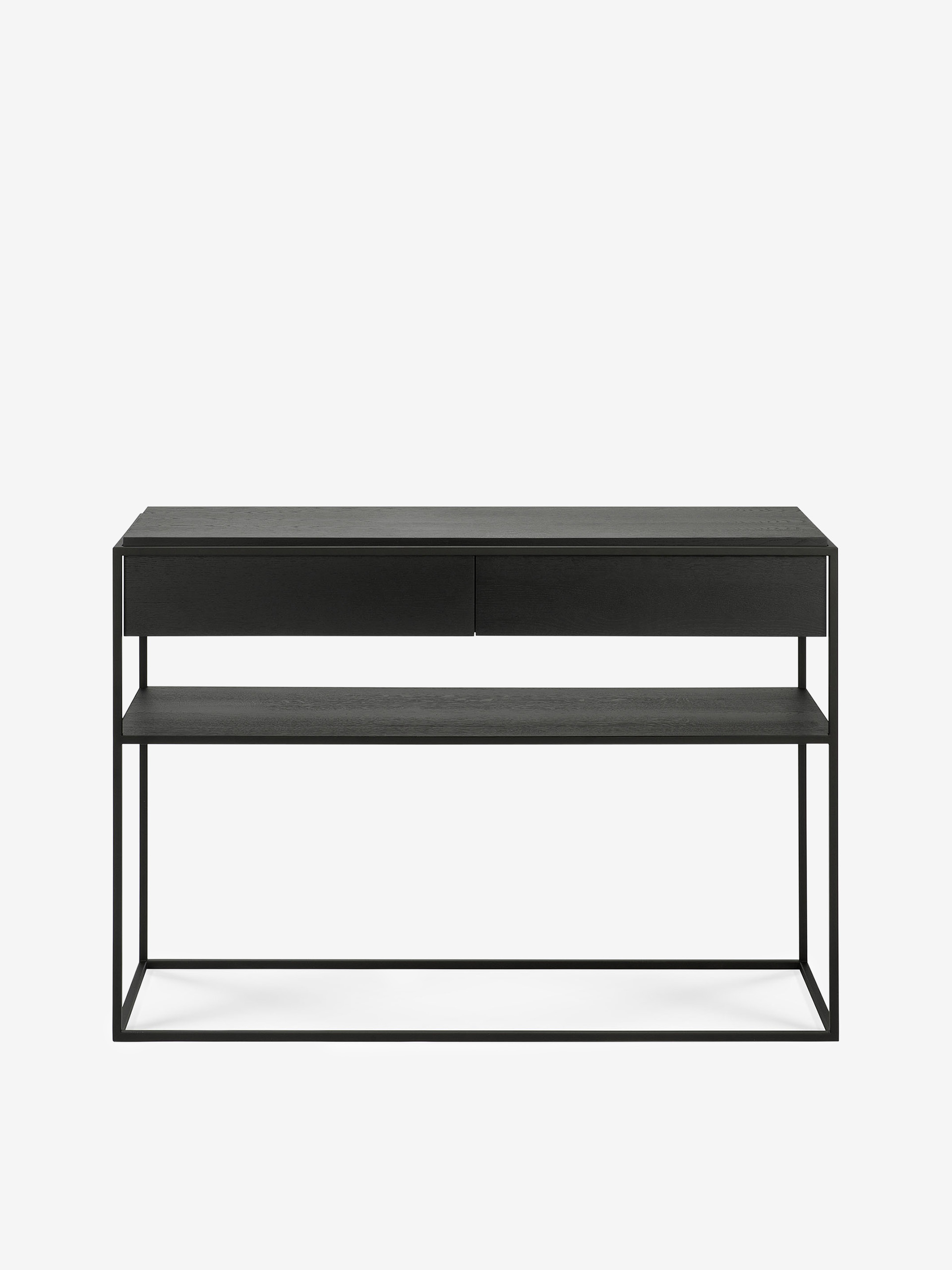CONSOLE MONOLIT 2 TIROIRS - ETHNICRAFT Noir , Maison Bensimon