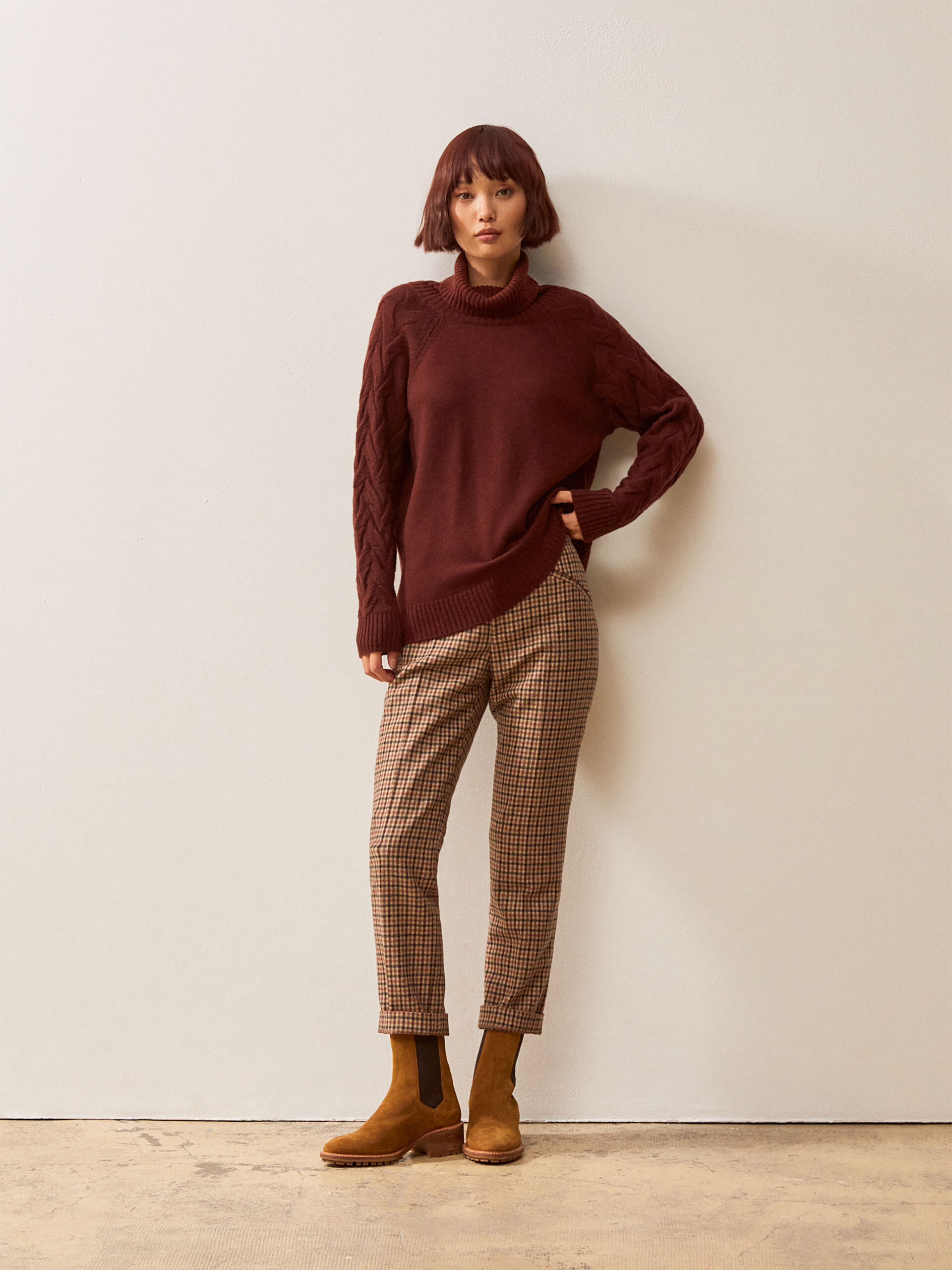 PANTALON ADEMAR Carreaux , Prêt-à-porter Bensimon