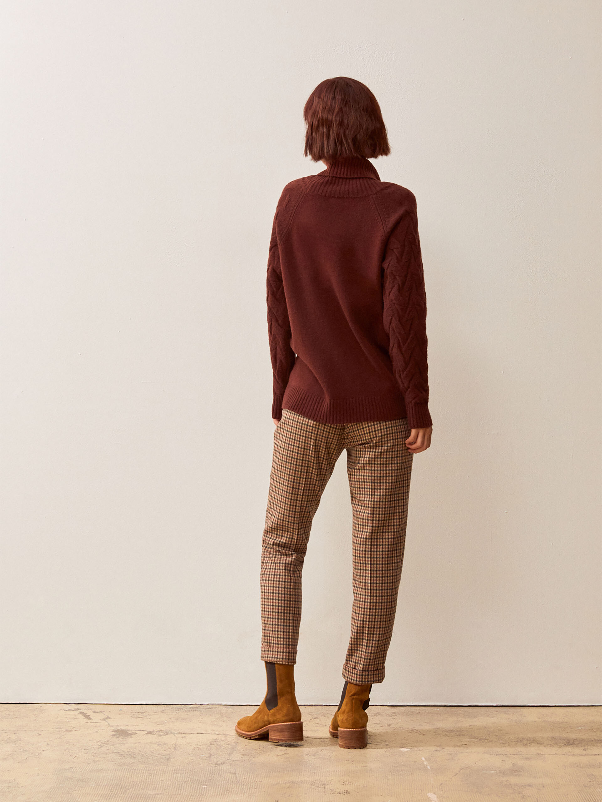 PANTALON ADEMAR Carreaux , Prêt-à-porter Bensimon