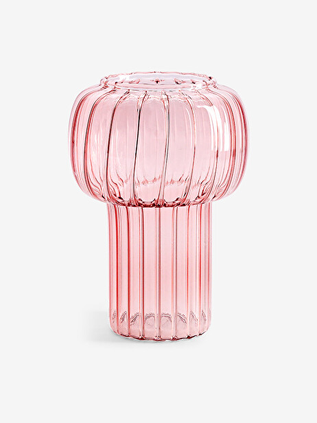 VASE TWIST S PINK D9.5 H13 - MAISON BENSIMON  Pink , Maison Bensimon