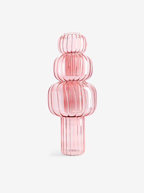 VASE TWIST S PINK D9.5 H13 - MAISON BENSIMON  Pink , Maison Bensimon