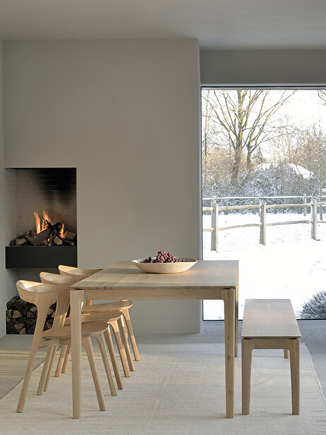 BANC BOK ALAIN VAN HAVRE - ETHNICRAFT  Chene clair , Maison Bensimon