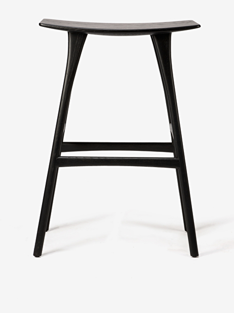TABOURET HAUT OSSO GRAIN - ETHNICRAFT  Chene fonce , Maison Bensimon