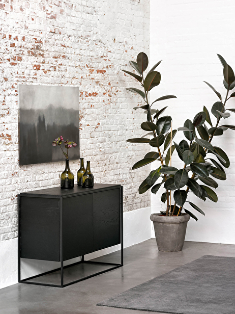 BUFFET MONOLIT CHENE NOIR  - ETHNICRAFT  Noir , Maison Bensimon