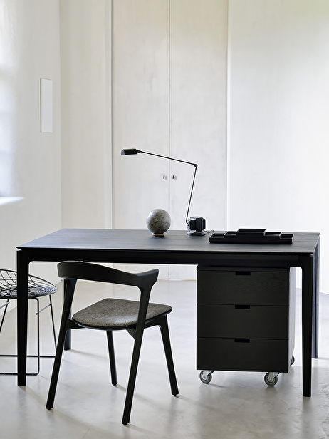 TABLE BOK CHENE NOIR 180 CM  - ETHNICRAFT  Noir , Maison Bensimon