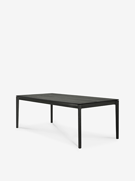 TABLE BOK CHENE NOIR 200 CM  - ETHNICRAFT  Noir , Maison Bensimon