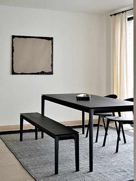 TABLE BOK CHENE NOIR 240 CM  - ETHNICRAFT  Noir , Maison Bensimon