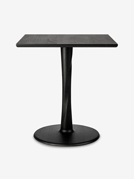 TABLE CARRE TORSION CHENE - ETHNICRAFT  Noir , Maison Bensimon