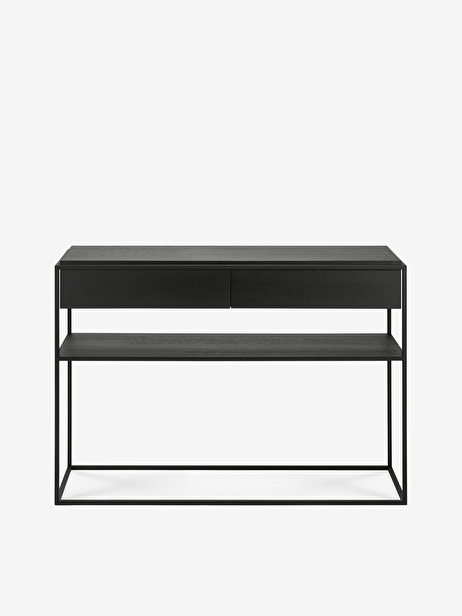 CONSOLE MONOLIT 2 TIROIRS - ETHNICRAFT  Noir , Maison Bensimon