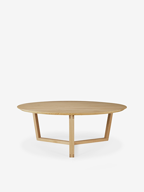 TABLE BASSE TRIPOD - ETHNICRAFT  Chene clair , Maison Bensimon 