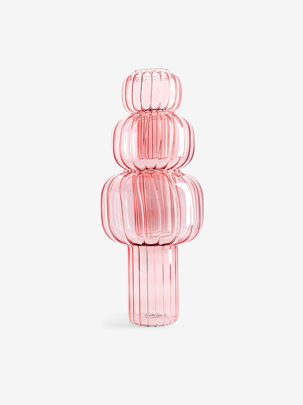 VASE TWIST S PINK D9.5 H13 - MAISON BENSIMON Pink , Maison Bensimon