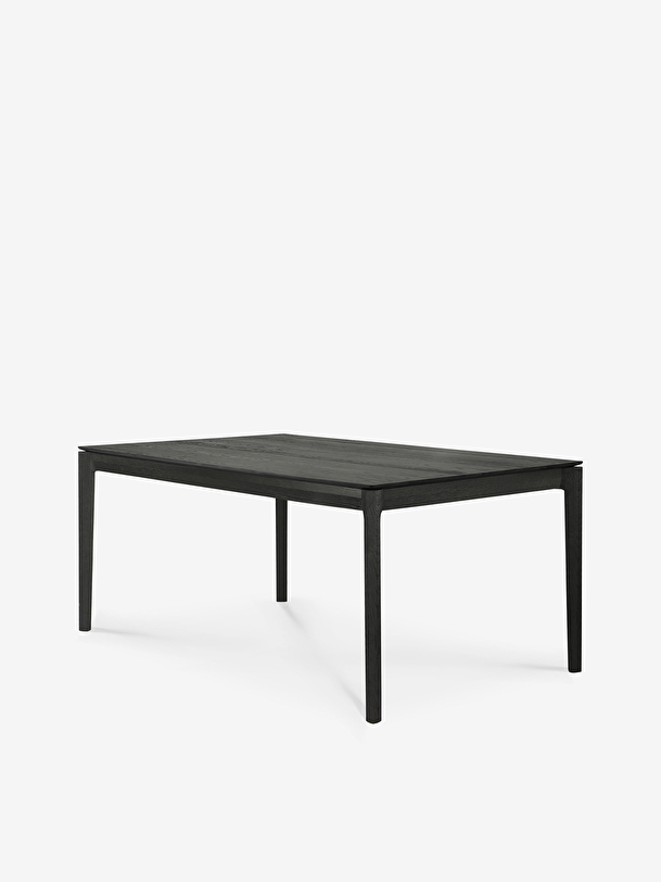 TABLE BOK CHENE NOIR 160 CM - ETHNICRAFT Noir , Maison Bensimon