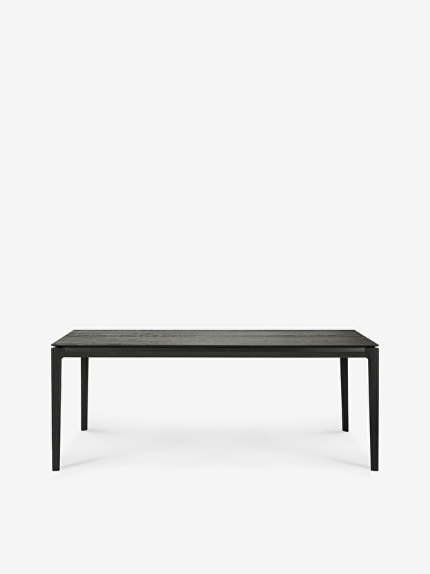 TABLE BOK CHENE NOIR 200 CM - ETHNICRAFT Noir , Maison Bensimon