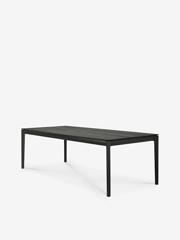TABLE BOK CHENE NOIR 220 CM  - ETHNICRAFT  Noir , Maison Bensimon