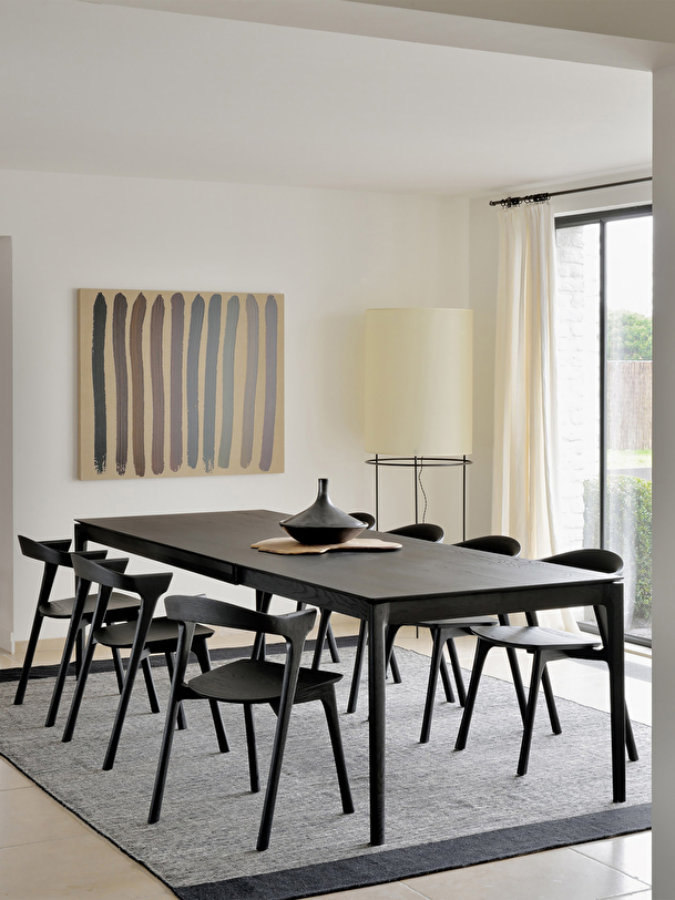 TABLE A RALLONGE BOK - ETHNICRAFT Noir , Maison Bensimon