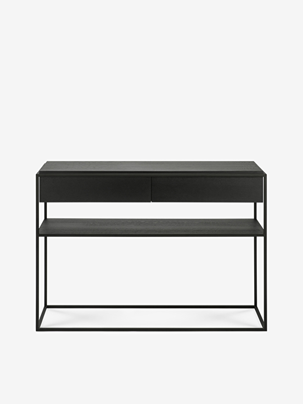 CONSOLE MONOLIT 2 TIROIRS - ETHNICRAFT Noir , Maison Bensimon
