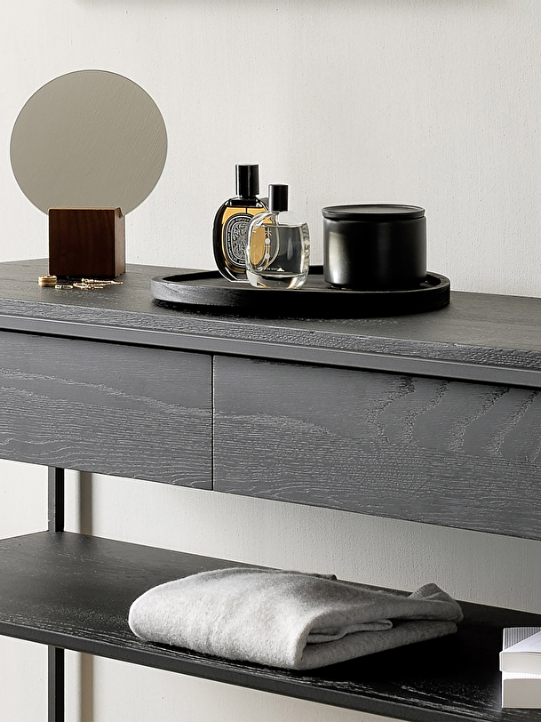 CONSOLE MONOLIT 2 TIROIRS - ETHNICRAFT Noir , Maison Bensimon
