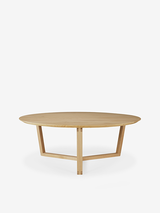 TABLE BASSE TRIPOD - ETHNICRAFT Chene clair , Maison Bensimon