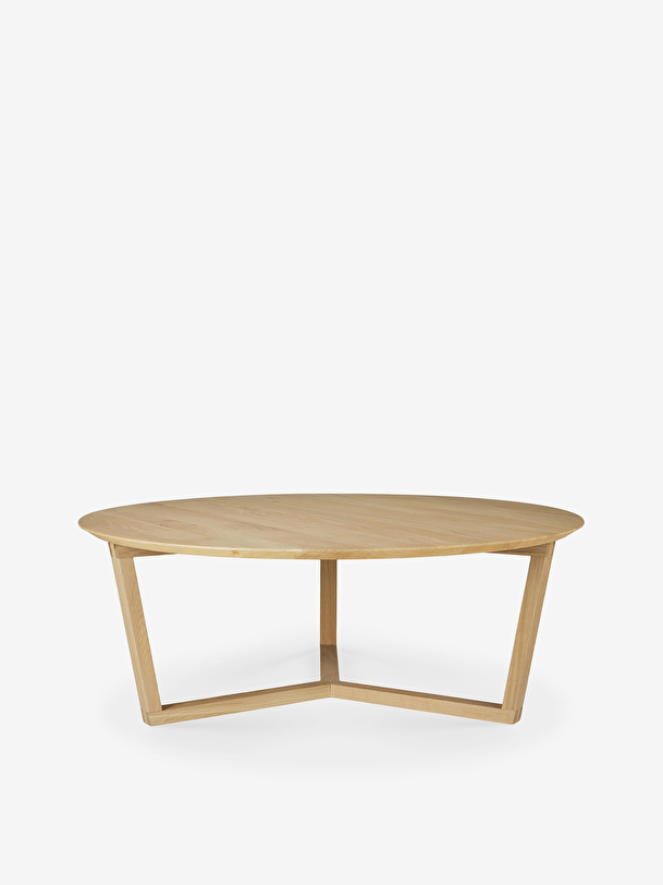 TABLE BASSE TRIPOD - ETHNICRAFT Chene clair , Maison Bensimon